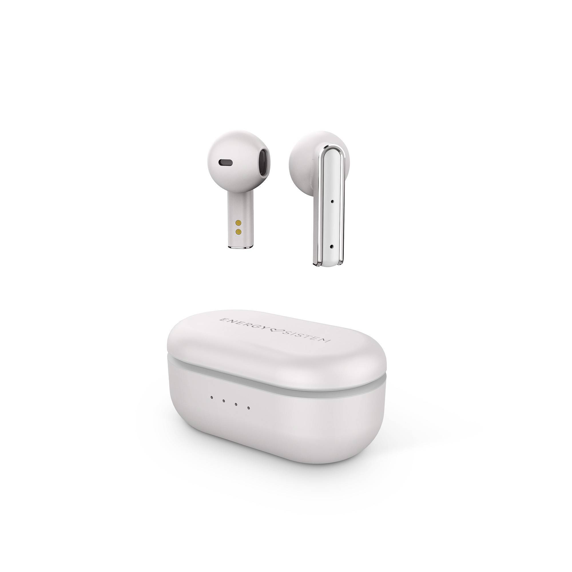 Casque sans fil Energy Sistem Style 4 - Design compact - Boîtier de chargement - Couleur blanche