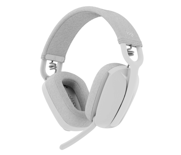 Casque sans fil Logitech Zone Vibe 100 - Bluetooth 5.2 - Portée 30 m - 2 microphones - Blanc cassé