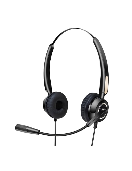 Casque supra-auriculaire Urban Factory Movee - Télécommande - USB-A Plug & Play - Noir