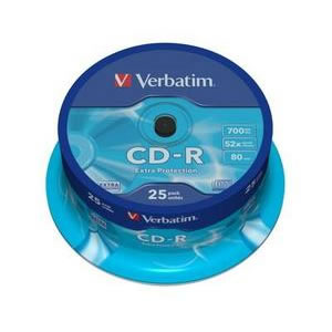 CD-R Verbatim 52x 700 Mo (Tarrine 25 Unités)