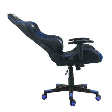 Chaise de jeu Cromad Premium - Base 350 mm - Piston à gaz classe 2 - Hauteur réglable - Roues en nylon 60 mm - Couleur noire