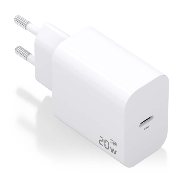 Chargeur Aisens GaN 20 W - USB-C PD3.0 - Blanc