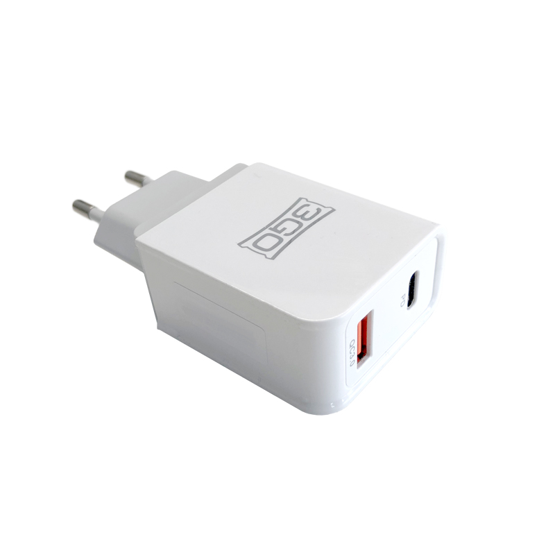 Chargeur mural 3GO 1x USB Quick Charge 3 + 1x USB-C