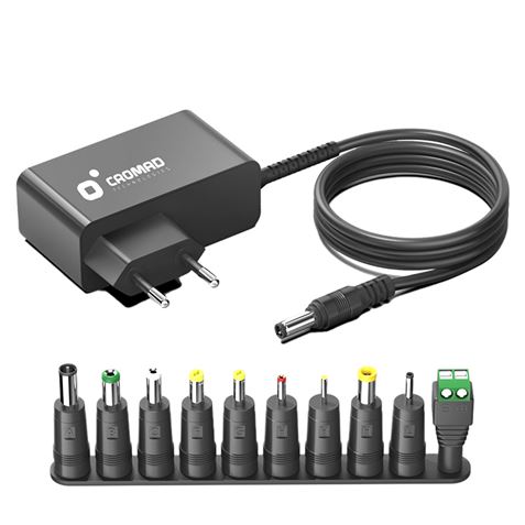 Chargeur mural universel automatique Cromad 24 W - 11 connecteurs différents