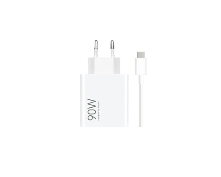 Chargeur mural universel Xiaomi HyperCharge 90 W GaN - USB-A - Charge rapide - Blanc