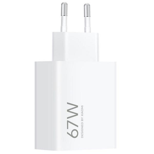 Chargeur mural Xiaomi HyperCharge 67 W QC3.0 - USB-A - Charge rapide - Blanc