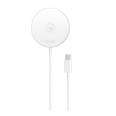 Chargeur sans fil XO 5W/7,5W/10W/15W - Câble Type C 1,2m - Compatibilité Technologie QI - Protection contre les surtensions - Couleur Blanc