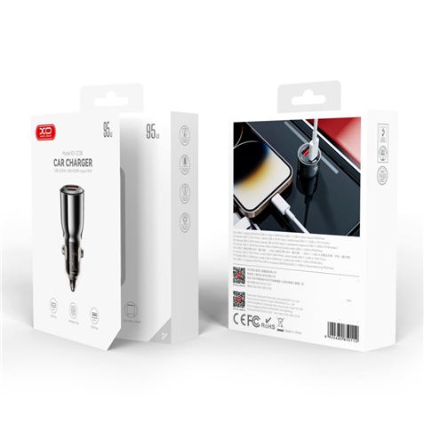 Chargeur universel haute puissance XO - Chargement d'ordinateur portable (selon le modèle) - Puissance maximale 950 W - Ports USB C/USB A - Comprend un câble de type C - Couleur noire