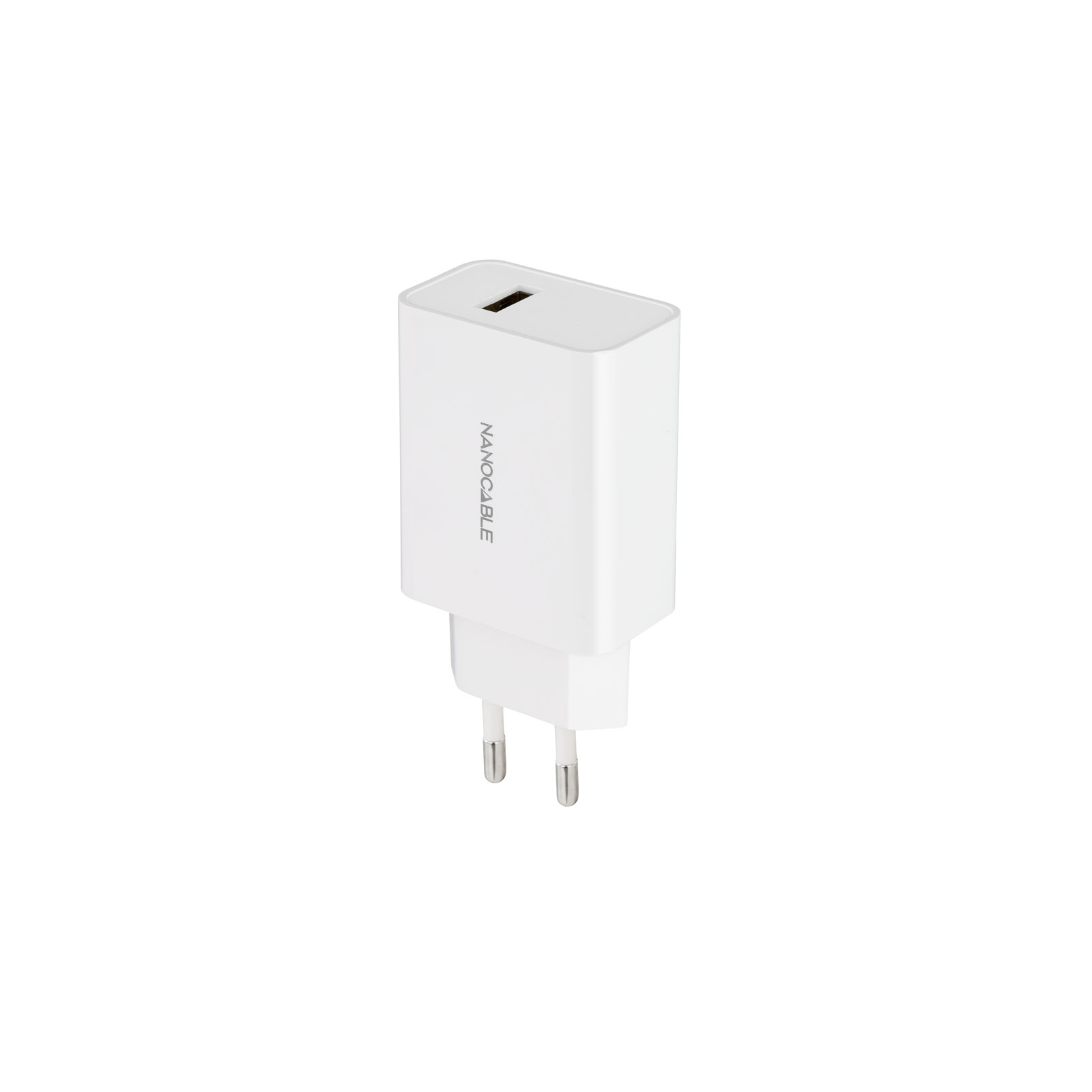 Chargeur USB Nanocable 5V/2.1A - Couleur Blanche