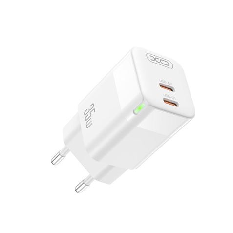 Chargeur XO Power CE07 35W 2 X Type C - Couleur Blanc