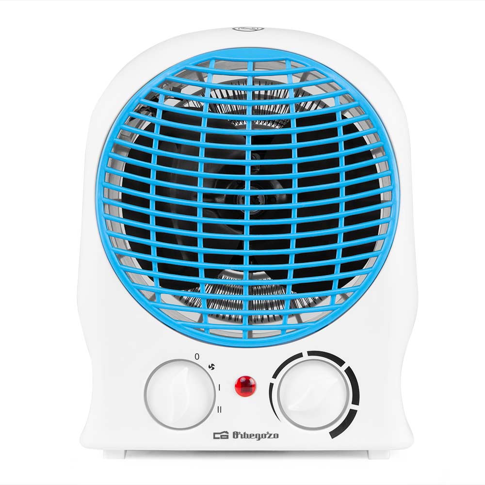 Chauffage vertical Orbegozo FH 5525 - Puissance 2000 W - Contrôle de température réglable - 2 puissances - Protection contre la surchauffe - Design élégant