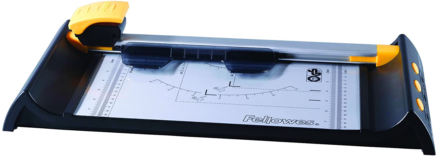 Cisaille Fellowes Neutron A4 Plus - Découpe jusqu'à 10 feuilles - Guides gravés - Format A4