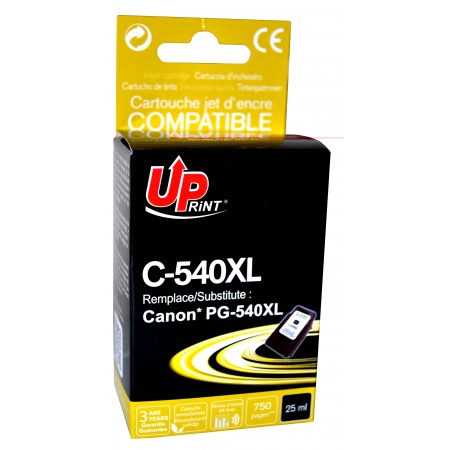 ✓ Cartouche encre UPrint compatible CANON PG-540 XL noir couleur Noir en  stock - 123CONSOMMABLES