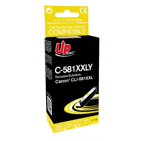 Cartouche encre UPrint compatible CANON CLI-581XXLY Jaune