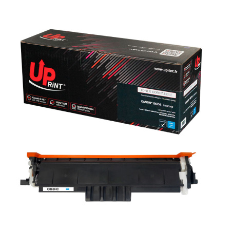 Toner Uprint compatible Canon 067H cyan - Remplace 5105C002/5101C002