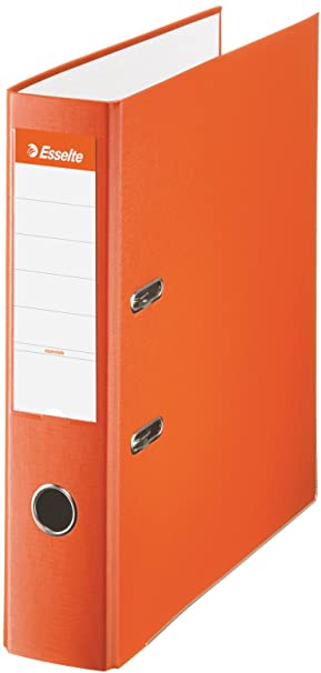 Lot 10 Classeurs Esselte Folio, 75mm, Orange