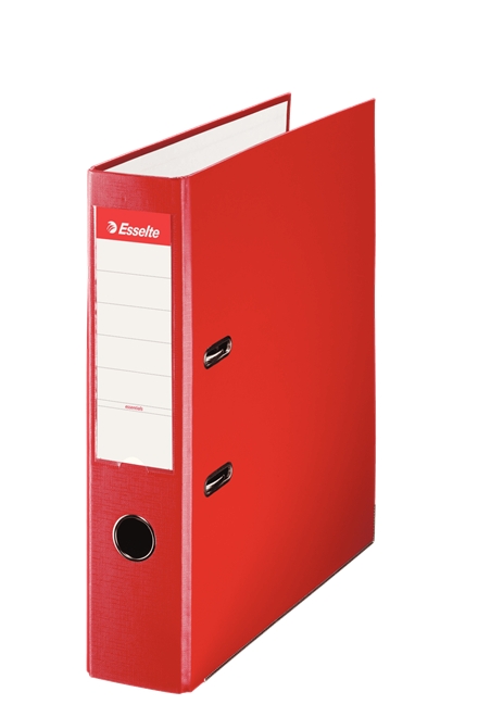 ✓ Lot 10 Classeurs Esselte Folio, 75mm, Rouge couleur en stock