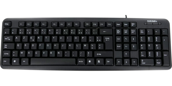 Clavier Multimédia USB NGS FunkyV3 - 12 Touches Multimédia - Câble 1,40m - (AZERTY, Français)