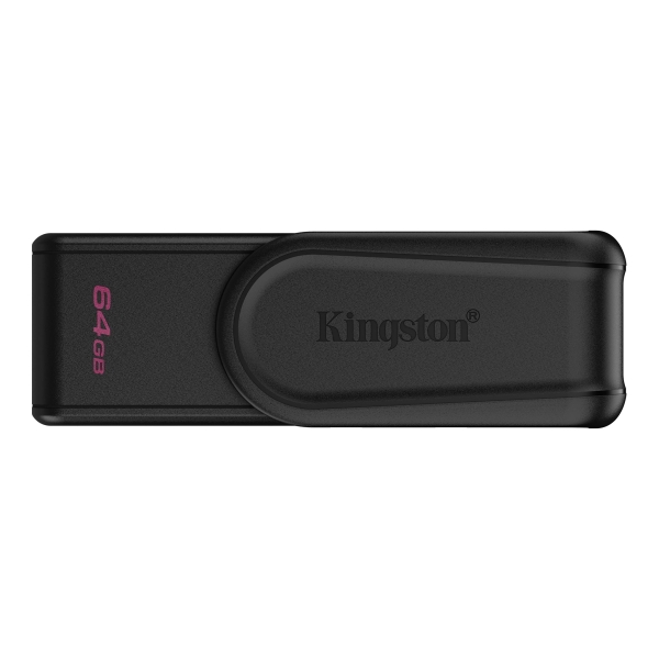Clé USB Kingston DataTraveler Exodia 64 Go - USB 3.2 Gen 1 - Capuchon pivotant - Noir