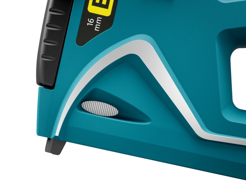 Cloueuse/agrafeuse Novus J17 - Pour agrafes de 6 à 14 mm et clous jusqu'à 16 mm - Changement d'agrafes par mécanisme coulissant - Verrouillage de la poignée - Indicateur de quantité d'agrafes restantes