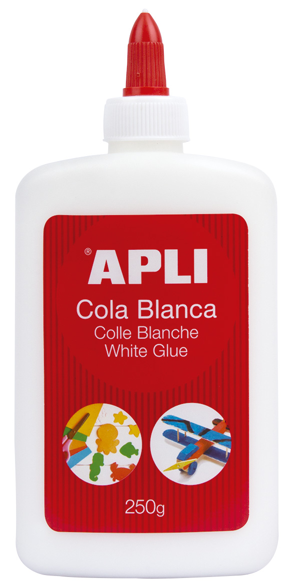 ✓ Colle blanche Apli - 250g - Séchage rapide - Résistante à l'eau - Idéale  pour les travaux manuels et scola en stock - 123CONSOMMABLES