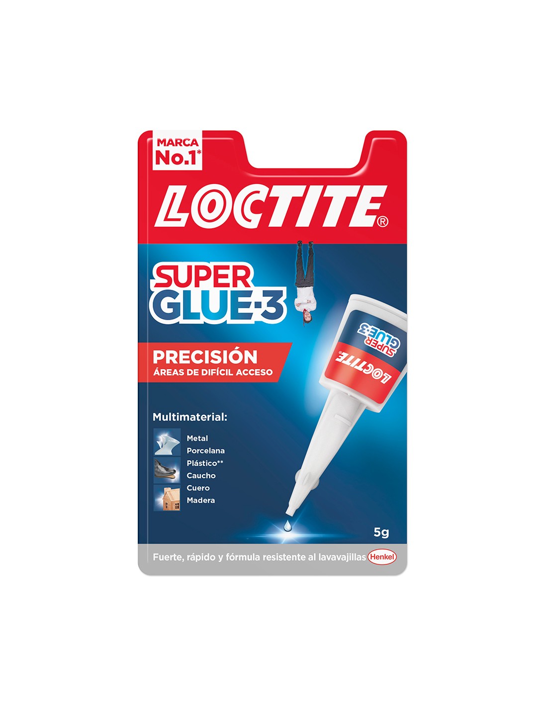 Colle Instantanée Universelle Loctite Precision - 5gr - Résistance Maximale - Union Instantanée - 2640076/2712223/2644833