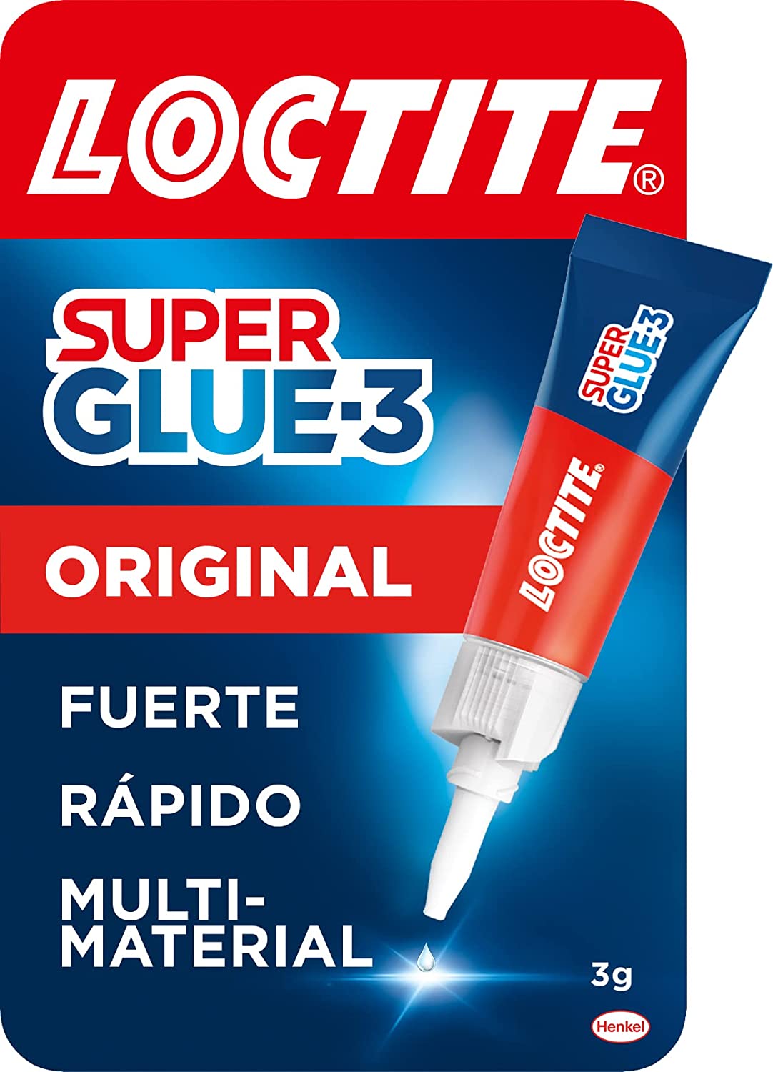 Colle transparente Loctite Super Glue-3 avec pinceau - Triple résistance - Collage et résistance instantanés - Utilisation facile