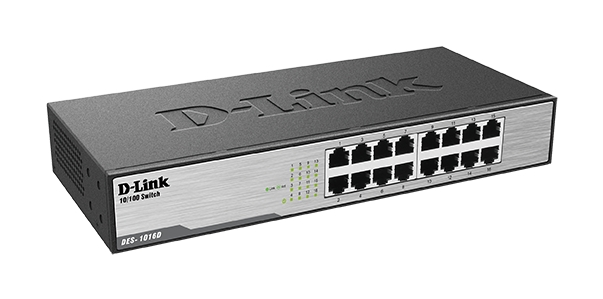 Commutateur D-Link 16 ports Gigabit 10/100/1000 Mbps non géré