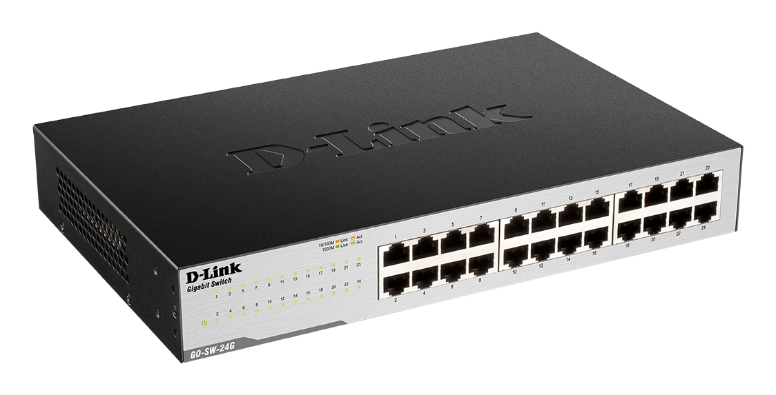 Commutateur D-Link 24 ports Gigabit 10/100/1000 Mbit/s