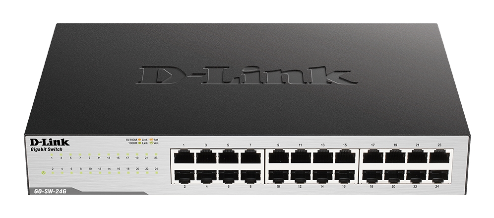 Commutateur D-Link 24 ports Gigabit 10/100/1000 Mbit/s