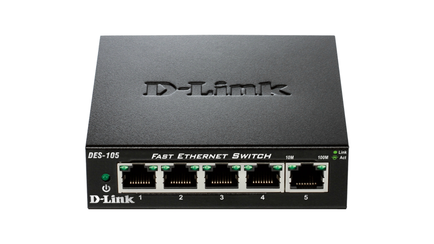 Commutateur D-Link 5 ports Fast Ethernet Gigabit 10/100 Mbps