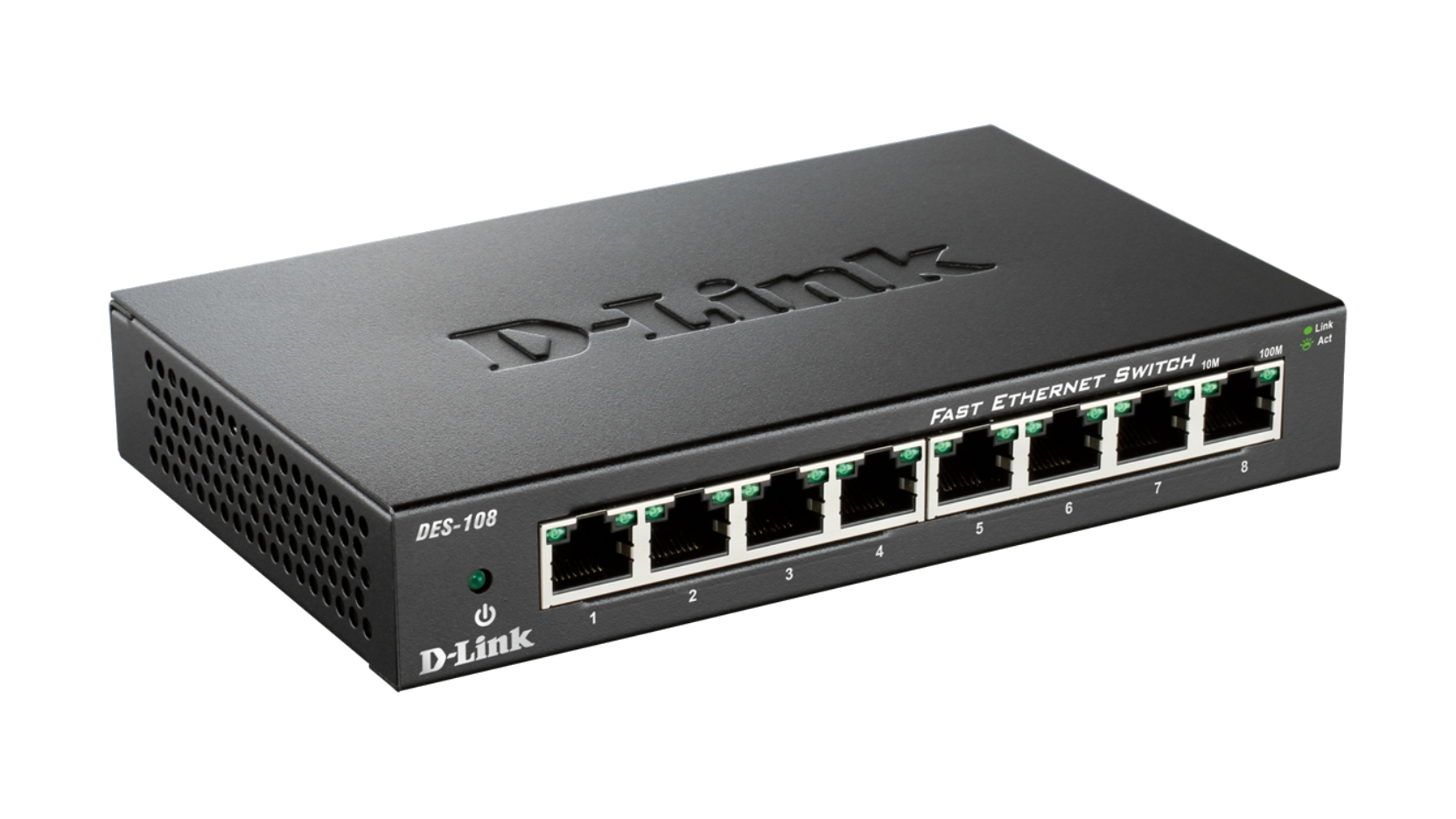 Commutateur D-Link 8 ports Fast Ethernet Gigabit 10/100 Mbps