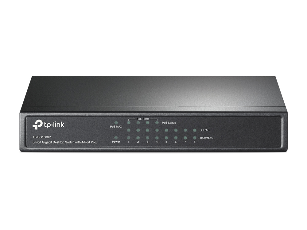 Commutateur de bureau TP-Link - 8 ports Gigabit avec 4 ports PoE