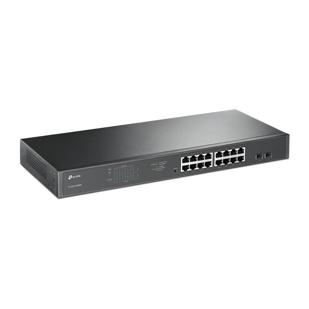 Commutateur Easy Smart JetStream de TP-Link - Ports 16 Gigabit PoE/PoE+