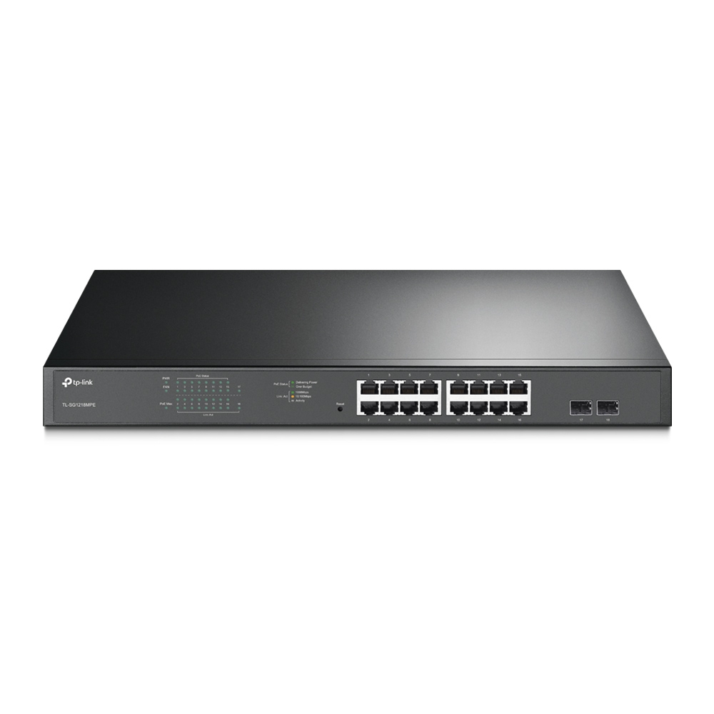 Commutateur Easy Smart JetStream de TP-Link - Ports 16 Gigabit PoE/PoE+