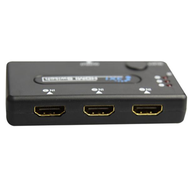 Commutateur HDMI 3 ports Cromad avec télécommande