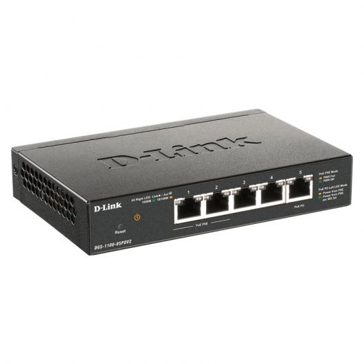 Commutateur intelligent D-Link 5 ports Gigabit 10/100/1000 Mbps - PoE