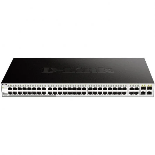 Commutateur intelligent géré D-Link 48 ports Gigabit 10/100/1000 Mbps + 4 ports combinés 1000BASE