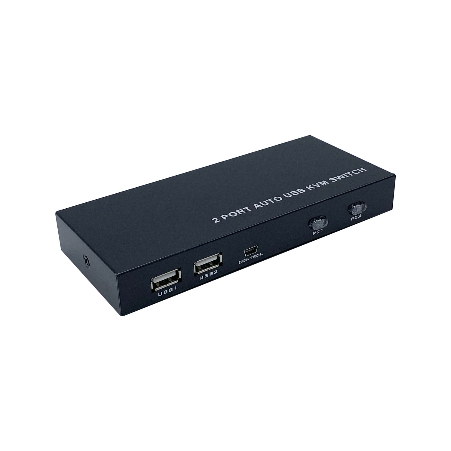 Commutateur KVM HDMI Aisens 4K @ 60HZ USB 1U-2PC avec alimentation - Couleur noire