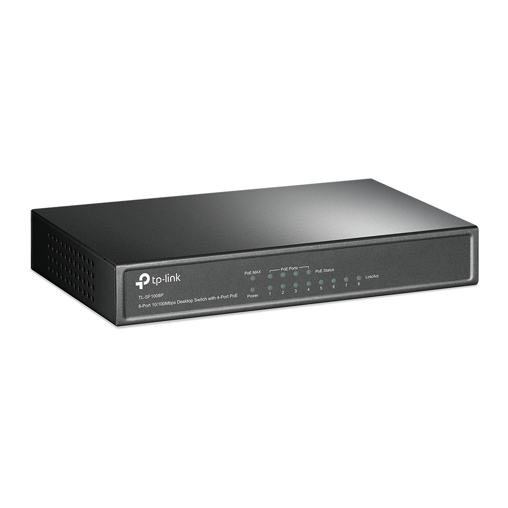 Commutateur PoE de bureau TP-Link avec 8 ports à 10/100 Mbps