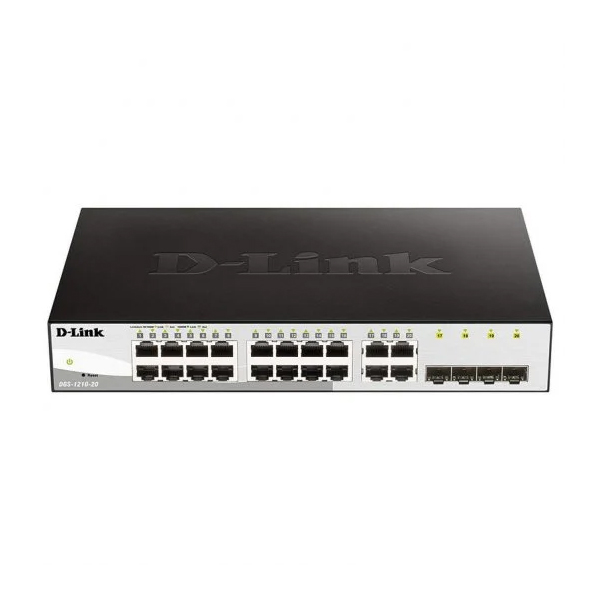 Commutateur semi-géré D-Link 16 ports Gigabit + 4 ports combinés SFP