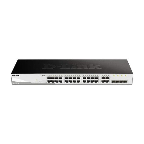 Commutateur semi-géré D-Link 24 ports Gigabit PoE 193 W + 4 ports combinés Giga