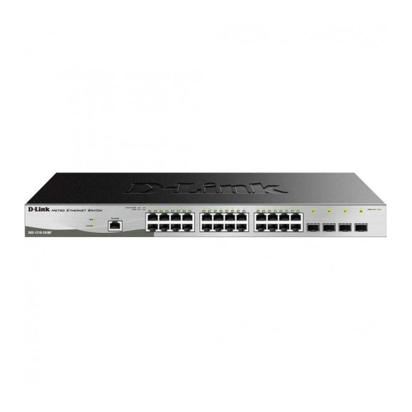 Commutateur semi-géré D-Link 24 ports Gigabit PoE 370 W + 4 ports combinés Giga