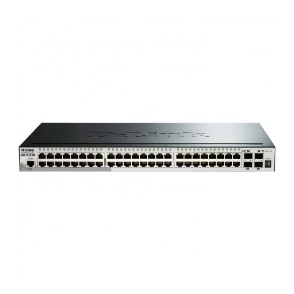 Commutateur semi-géré D-Link 48 ports Gigabit + 2 ports combinés Giga + 4 ports SFP+ 10G