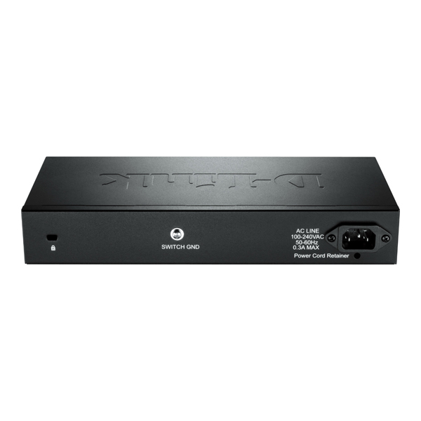 Commutateur semi-géré D-Link 8 ports Gigabit PoE 65 W + 2 ports combinés Giga