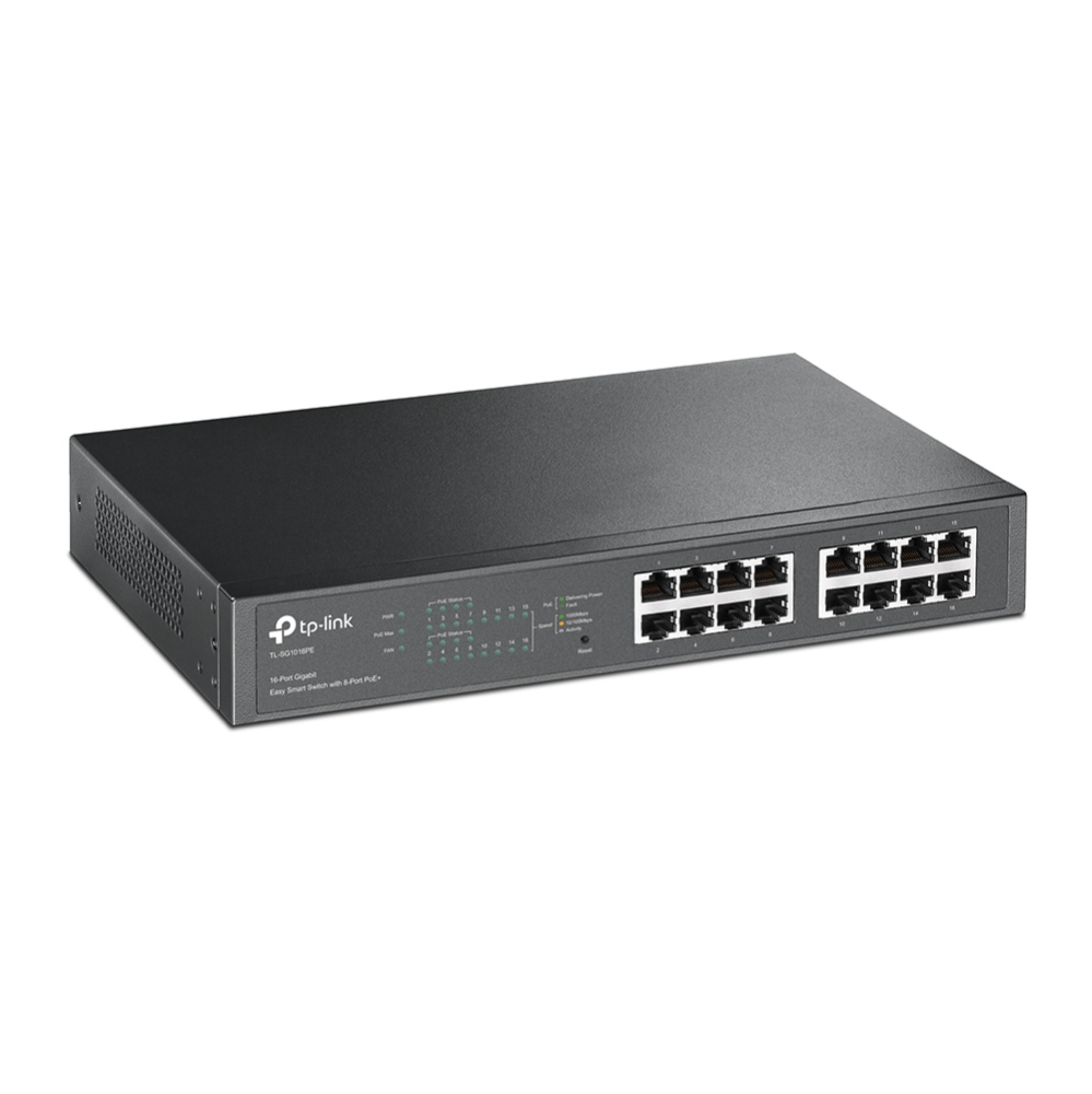 Commutateur TP-Link Easy Smart - 16 ports Gigabit avec 8 ports PoE+