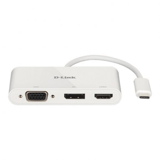 Concentrateur D-Link USB-C vers HDMI, DisplayPort, VGA