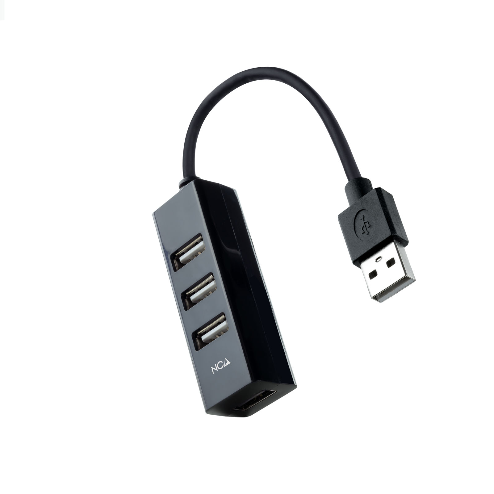 Concentrateur Nanocable USB-A 2.0 avec 4x USB-A 2.0 - Câble de 0,15 m