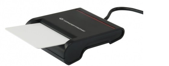 Conceptronic Electronic ID 3.0 et eID Reader - Alimenté par USB 2.0 - Couleur Noir