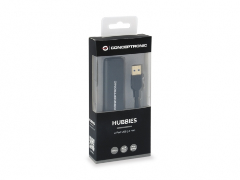 Conceptronic Hub Extender USB3.0 vers 4 ports USB3.0 - 5Gbps - Noir